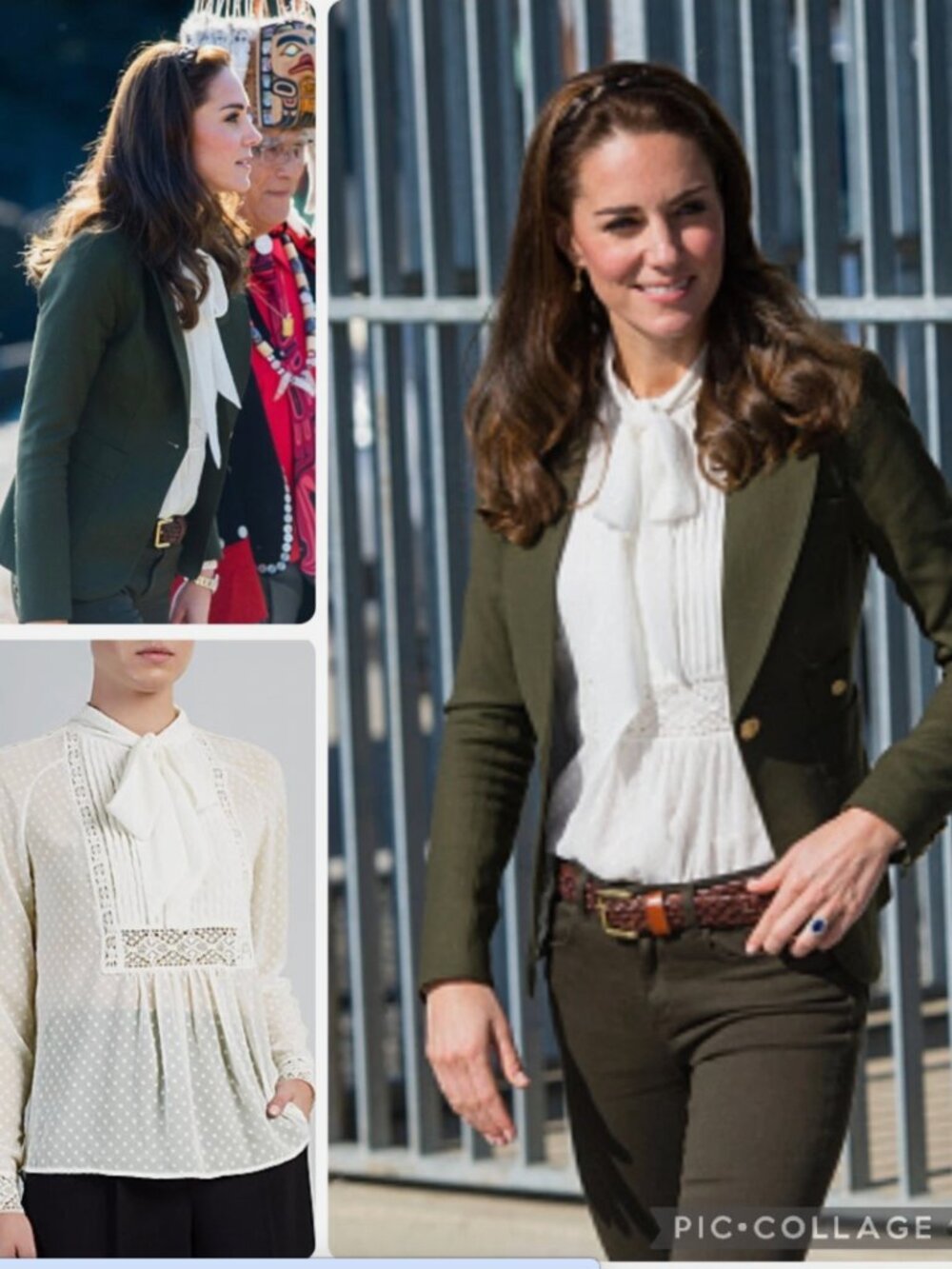 SOMERSET ALICE TEMPERLEY SPOT IVORY BOW BLOUSE US 6 UK 10 ASO KATE MIDDLETON